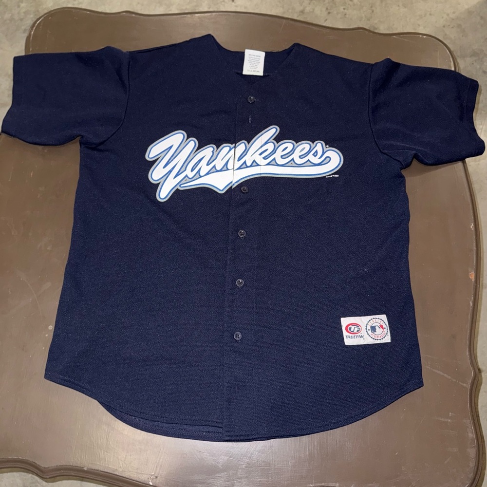 Vintage Majestic Yankees Navy Blue Jersey